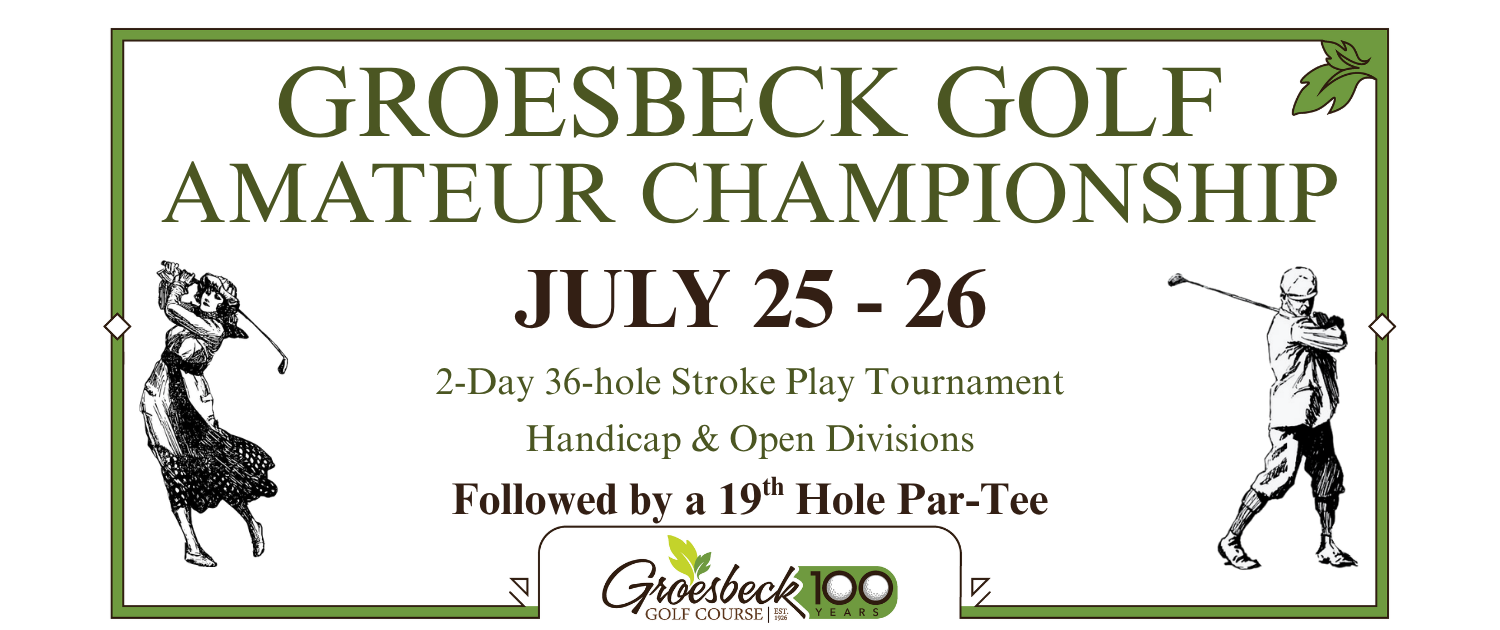 Groesbeck Golf Championship website home page banner